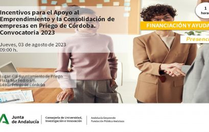 Incentivos para el Apoyo al Emprendimiento y la Consolidación de empresas en Priego de Córdoba