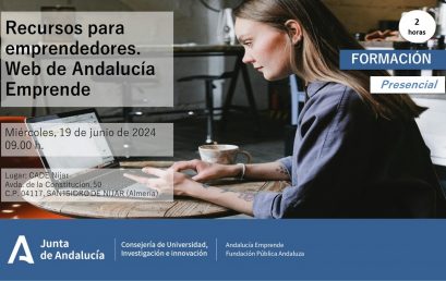 Recursos para emprendedores. Página web Andalucía Emprende.