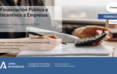 Financiación pública e incentivos a empresas.