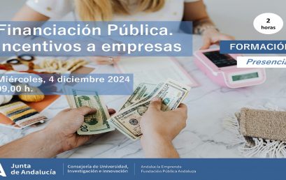 Financiación Pública. Incentivos a empresas.