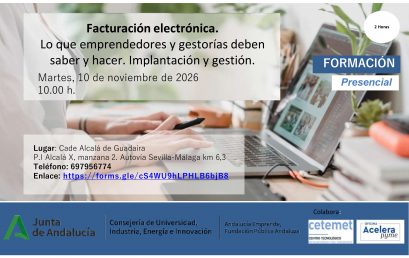 CURSO: «Facturación electrónica. Asesoría contable: Lo que emprendedores y gestorías deben saber y hacer»